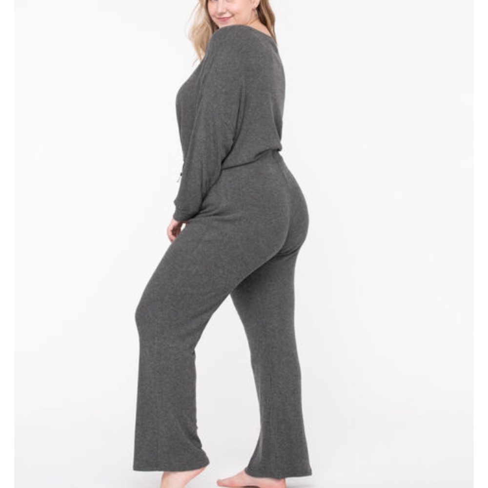 Ricki’s 2 Piece Ribbed Travel/Airport Outfit Loungewear